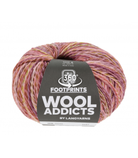 WOOL ADDICTS : Footprints - ROSE JAUNE