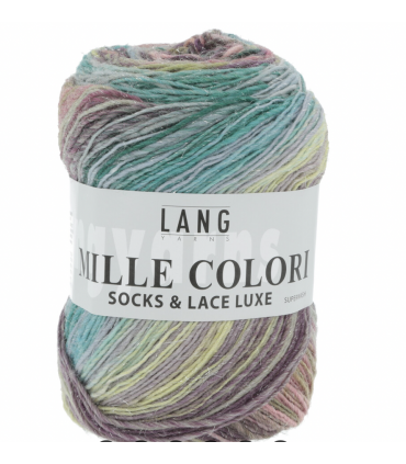 Mille colori - Socks & Lace Luxe VERT ROSE LILAS