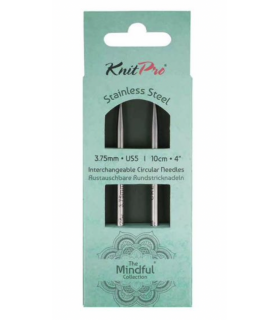 Knit Pro - Métal - Pointes d'aiguilles 10cm - Câble 40cm - n°3,75