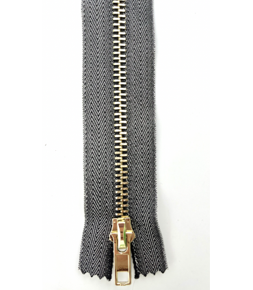 Fermeture éclair glitter argent 30cm 580