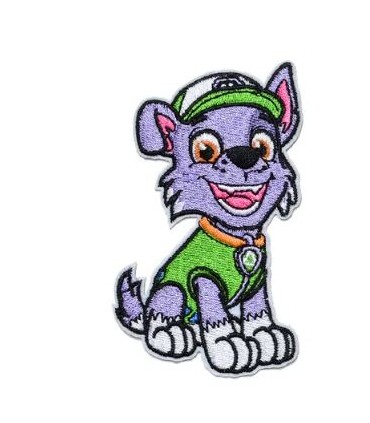 Thermocollant- Pat Patrouille Rocky - Chien du recyclage -assis