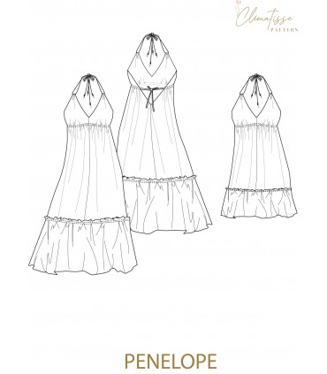 CLÉMATISSE PATTERN : la robe Pénélope