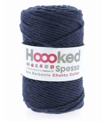 HOOOKED Fil éco barbante CHUNKY - BLEU MARINE
