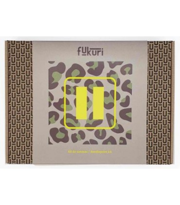 FUKURI : Kit canevas - PAUSE Léopard