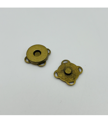 Fermoir Magnétique à Coudre 15mm Bronze