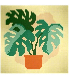 Kit Canevas Slowcraft : Pot Rhododendron