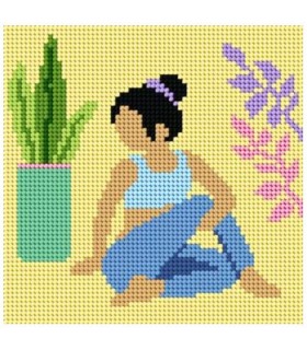 Kit Canevas Slowcraft : Yoga 1