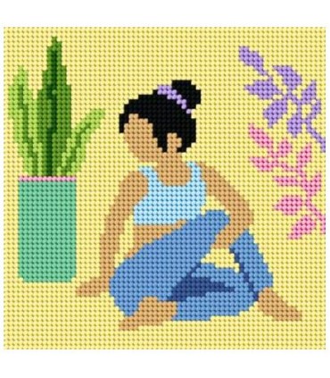 Kit Canevas Slowcraft : Yoga 1