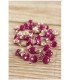 EGLANTINE et ZOE Bouton Bottines SHINY 10mm Rose Magenta