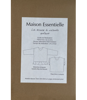 MAISON ESSENTIELLE - La blouse à volants ENFANT