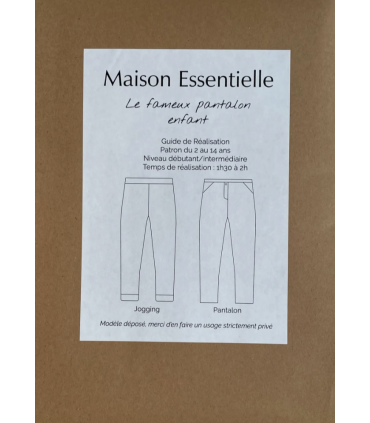 MAISON ESSENTIELLE - Le fameux pantalon ENFANT