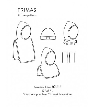 ATELIER SCÄMMIT : Capuche cagoule mitaines FRIMAS