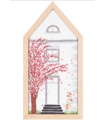 RICO DESIGN : kit de broderie "maison des 4 saisons"