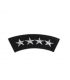 Thermocollant Badge 4 étoiles Argent