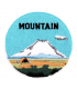 Thermocollant - Rond paysage "MOUNTAIN"
