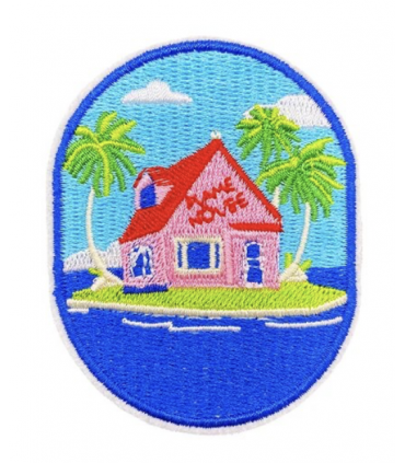 Thermocollant - Maison rose sur une île