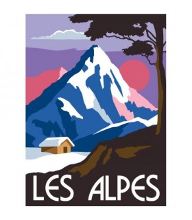 Margot : Canevas  LES ALPES