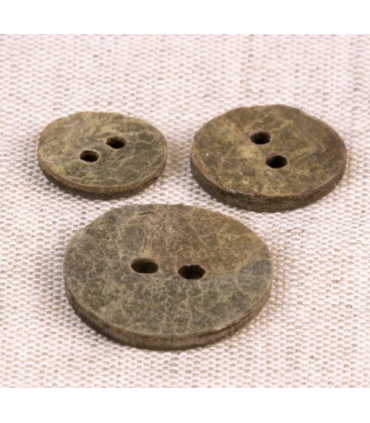 Bouton pierre - MARRON - 13mm
