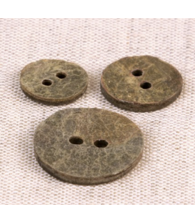 Bouton pierre - MARRON - 15mm
