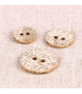 Bouton pierre -BLANC - 13mm