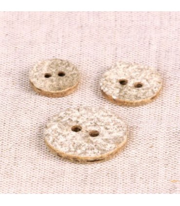 Bouton pierre -BLANC - 13mm