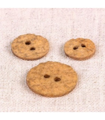 Bouton pierre - BEIGE - 13mm