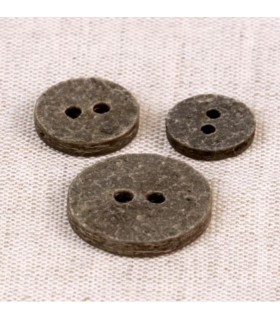 Bouton pierre - ANTRACITE NOIR - 13mm