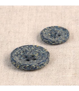 Bouton en écorce de riz - NAVY - 15mm