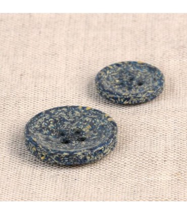 Bouton en écorce de riz - NAVY - 15mm