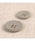 Bouton en écorce de riz - GRIS CENDRE - 15mm