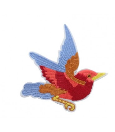Thermocollant - Oiseau ROUGE et BLEU