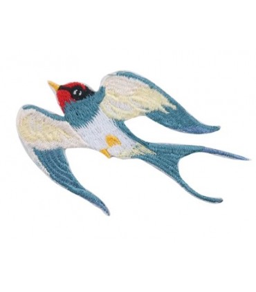 Thermocollant - Hirondelle -GRIS BLEUTÉ