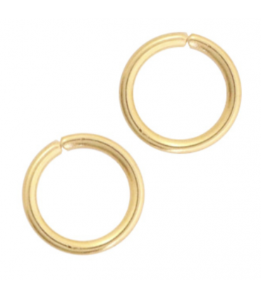 Anneau brisé acier inoxydable - 5mm - DORÉ