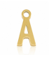 Pendentif Lettre A acier inoxydable - DORÉ
