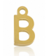 Pendentif Lettre B acier inoxydable - DORÉ