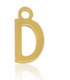Pendentif Lettre D acier inoxydable - DORÉ