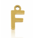 Pendentif Lettre F acier inoxydable - DORÉ