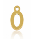 Pendentif Lettre O acier inoxydable - DORÉ