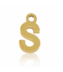 Pendentif Lettre S acier inoxydable - DORÉ