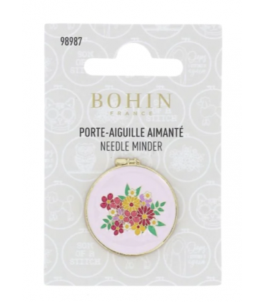 BOHIN : Porte aiguille aimanté - Fleurs