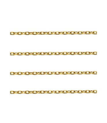 Chaîne maille acier inoxydable - 1.8mm DORÉ