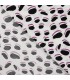 Viscose imprimée fond blanc Forme NOIRE et MAGENTA