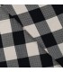 Viscose texturée écossaise NOIR et SABLE