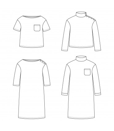 IKATEE : t-shirt ou robe marinière femme - QUIBERON
