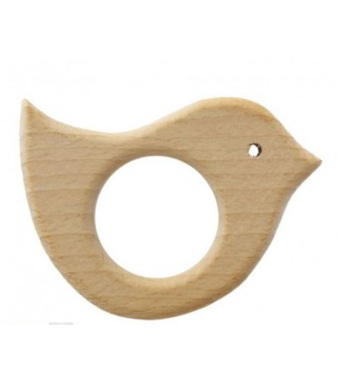 Anneaux de Dentition bébé en Hêtre - OISEAU