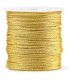 Fil macramé tressé 1mm Doré métallique