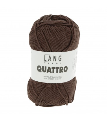 LANG YARNS : Quattro - MARRON FONCÉ