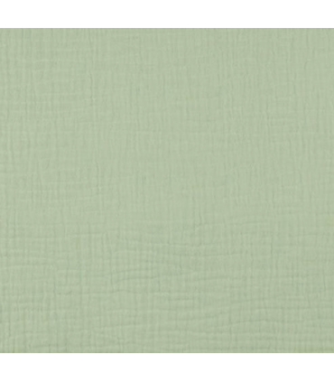 DOUBLE GAZE de coton - VERT D'EAU - GOTS
