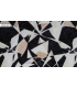 Viscose Graphique BLANC NOIR VIOLET