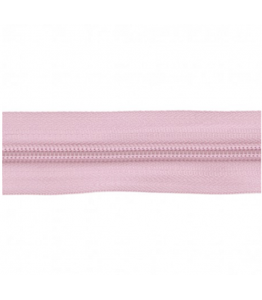 Fermeture à glissière spiralée grosse maille au mètre - VIEUX ROSE